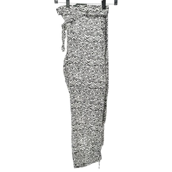 Lauren Ralph Lauren Pants Womens Size 18 Black White Geometric Viscose Relaxed - Picture 9 of 10